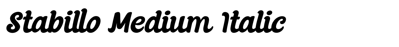 Stabillo Medium Italic